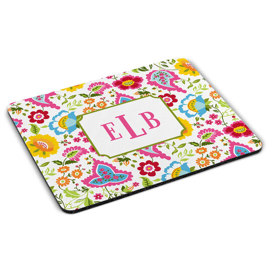 Bright Floral Mousepad